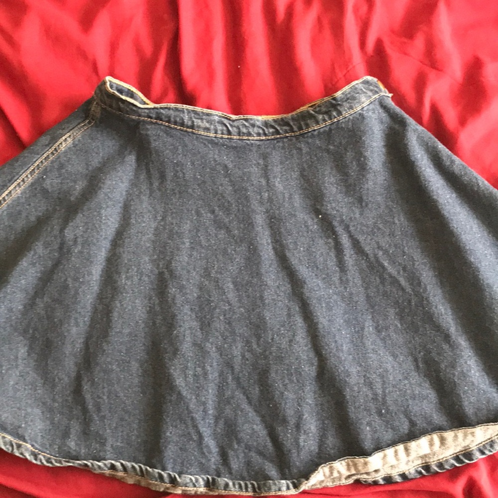 American Apparel jean circle skirt